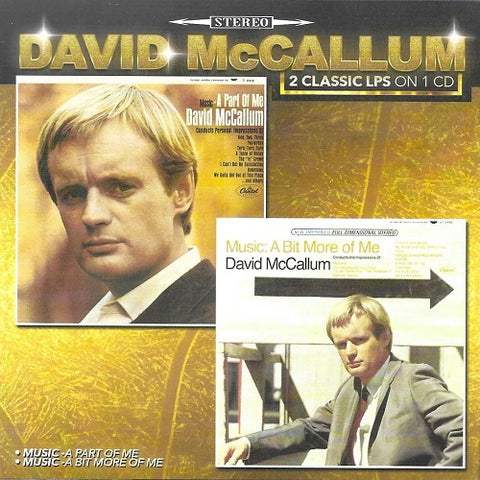 David McCallum Music A Part of Me Music A Bit More of Me New CD