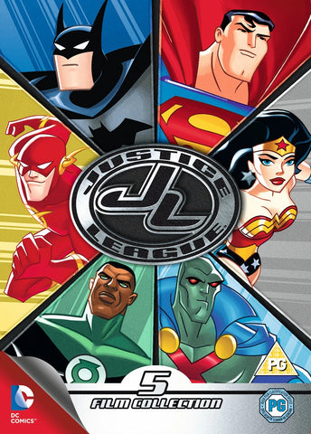 DC Justice League 5 Film Collection New Region 4 DVD  Batman Superman