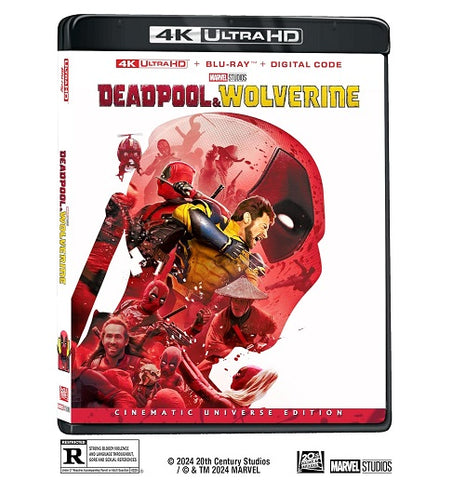 Deadpool & Wolverine UHD BD Combo And New 4K Ultra HD Blu-ray + Digital