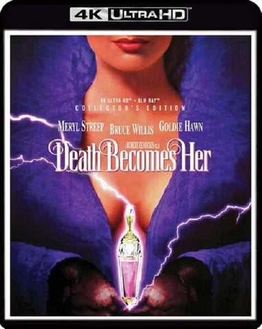 Death Becomes Her (Meryl Streep Bruce Willis) New 4K Ultra HD Region A Blu-ray