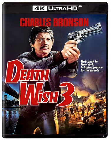 Death Wish 3 (Charles Bronson) Three New 4K Ultra HD Blu-ray Presale