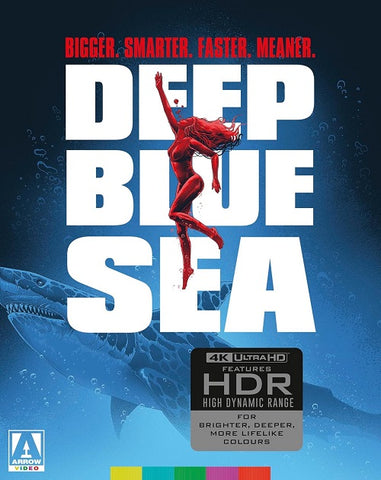 Deep Blue Sea Limited Edition New 4K Ultra HD Blu-ray + Book + Postcard + Poster