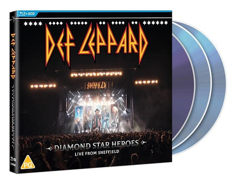 DEF LEPPARD Diamond Star Heroes Live From Sheffield CD + Bluray Booklet Presale