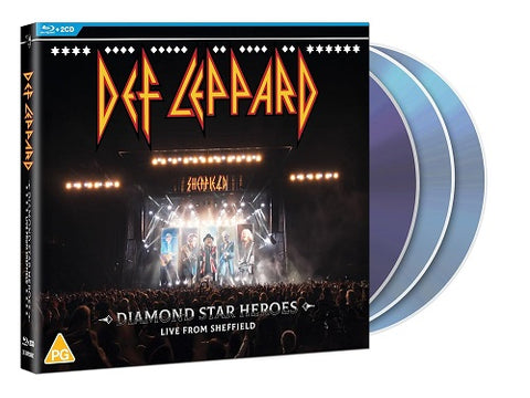DEF LEPPARD Diamond Star Heroes Live From Sheffield CD + Bluray Booklet Presale
