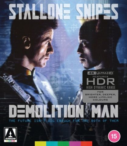 Demolition Man (Bob Gunton) Limited Edition New 4K Ultra HD Reg B Blu-ray + Book