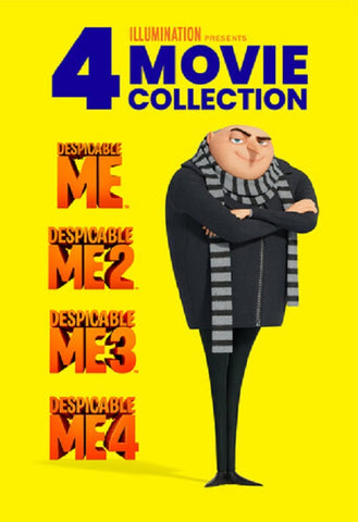 Despicable Me 1 2 3 4 Movie Collection (Steve Carell Kristen Wiig) New DVD
