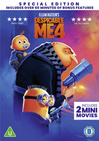 Despicable Me 4 (Steve Carrell Kristen Wiig Will Ferrell) Four New DVD