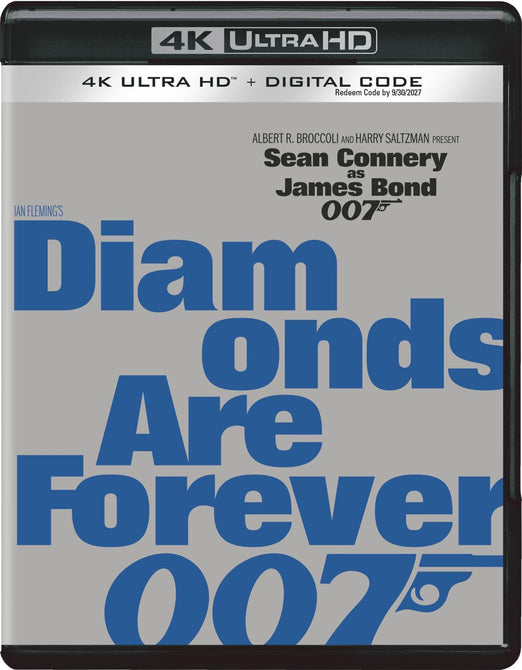 Diamonds Are Forever (Sean Connery) New 4K Ultra HD Blu-ray + Digital Presale