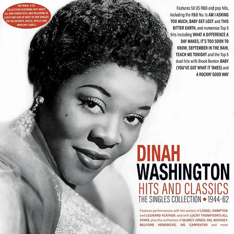Dinah Washington Hits And Classics The Singles Collection 1944 62 & 4 Disc CD