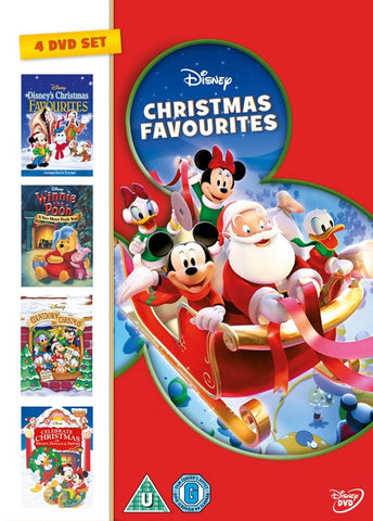 Disney Christmas Favourites 4xDiscs Winnie the Pooh Mickey Mouse Favorites R4DVD