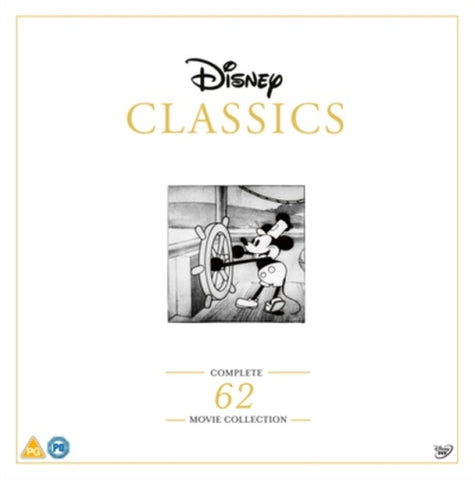 Disney Classics Complete 62 Movie Collection New DVD + Book Box Set