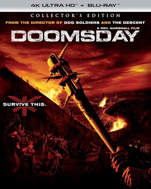 Doomsday (Rhona Mitra Bob Hoskins) Collectors Edition New 4K Ultra HD Blu-ray