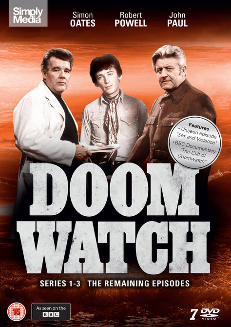 Doomwatch Series 1 2 3 7xDiscs The Remaining Episodes Season 1-3 Region 2 DVD