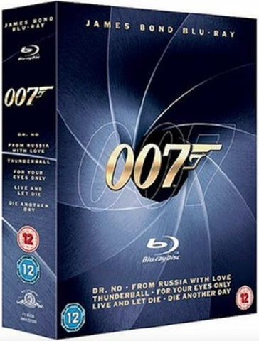 Dr No From Russia With Love Thunderball For Your Eyes Only New Region B Blu-ray