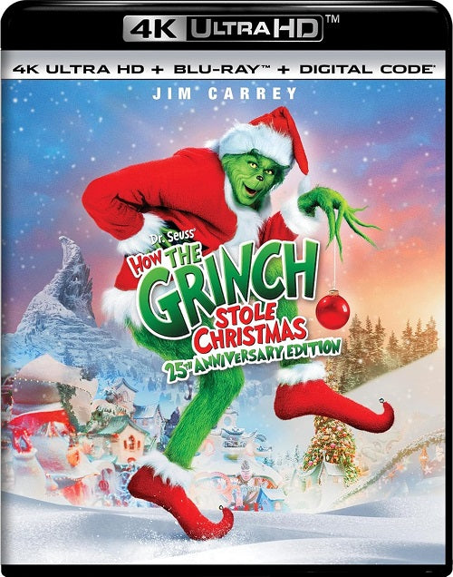 Dr Seuss How the Grinch Stole Christmas New 4K Ultra HD Blu-ray Presale