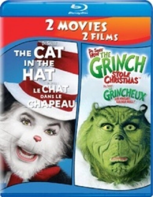 Dr Seuss The Cat In The Hat + How The Grinch Stole Christmas Blu-ray Presale