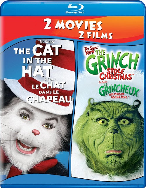 Dr Seuss The Cat In The Hat + How The Grinch Stole Christmas Blu-ray Presale