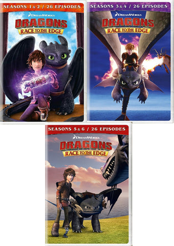 Dragons Race To The Edge Seasons 1, 2, 3, 4, 5 + 6  Complete Series New R1 DVD