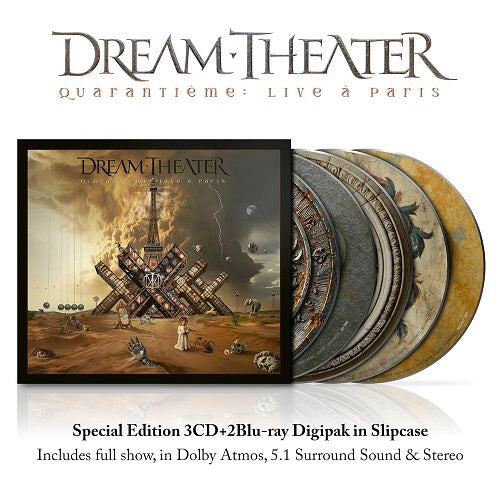 Dream Theater Quarantieme Live A Paris 5 Disc New CD + Blu-ray Presale