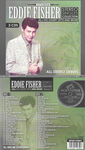 Eddie Fisher Stereo Singles Collection All His Chart Hits & More Volume 1 New CD