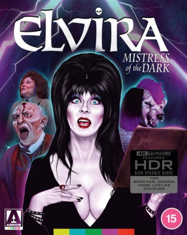 Elvira Mistress of the Dark Limited Edition New 4K Ultra HD Region B Blu-ray
