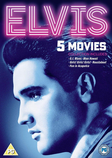 Elvis Presley 5 Movies Collection Blue Hawaii Roustabout G.I. Blues Acapulco