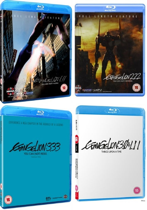 Evangelion 1.11 + 2.22 + 3.33 + 3.0 1.11 NEW  Reg B Blu-ray IN STOCK NOW