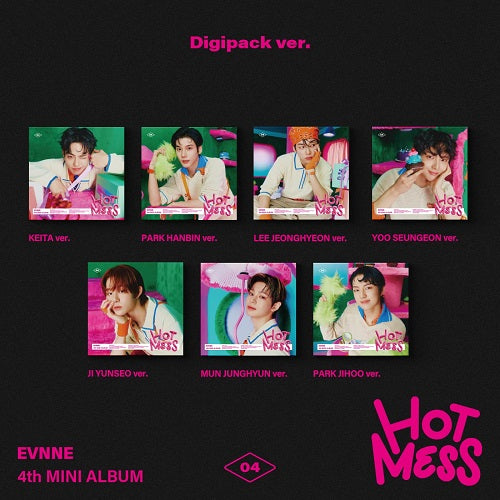 EVNNE Hot Mess Digipack Random Cover Version CD + Photo Book + Photo Photo Card