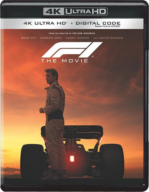 F1 (Brad Pitt Javier Bardem) New 4K Ultra HD Blu-ray + Digital Presale