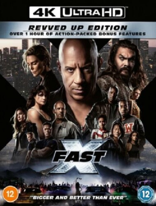 Fast and Furious 10 Fast X (Vin Diesel Jason Statham) 4K Ultra HD Reg B Blu-ray