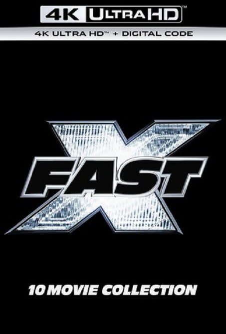 Fast X  New 4K Ultra HD Blu-ray + Digital 10 Movie Collection
