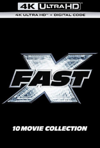 Fast X  New 4K Ultra HD Blu-ray + Digital 10 Movie Collection