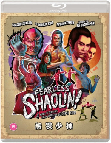 Fearless Shaolin 4 Kung Fu Classics New Region B Blu-ray
