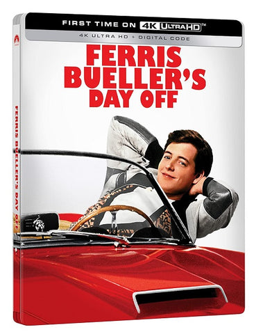 Ferris Buellers Day Off Buellers New 4K Ultra HD Region B Blu-ray + Steelbook