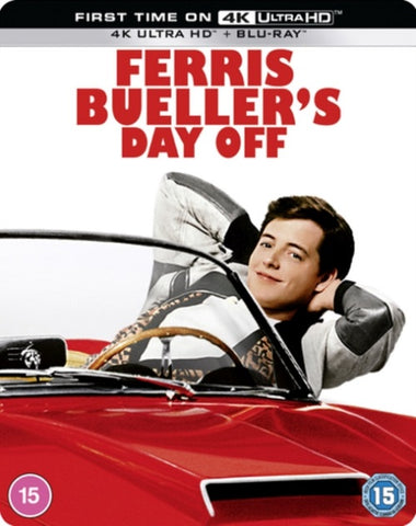 Ferris Buellers Day Off New 4K Ultra HD Region B Blu-ray + Steelbook