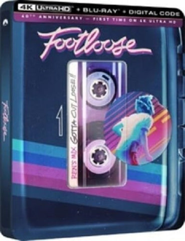 Footloose (Kevin Bacon Lori Singer) New 4K Ultra HD Blu-ray + Steelbook