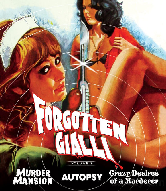 Forgotten Gialli Volume 3 (Murder Mansion/Autopsy/Crazy Desires) Blu-ray RegionB