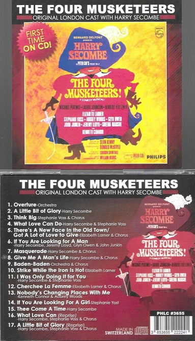 Four Musketeers Original London Cast With Harry Secombe New CD