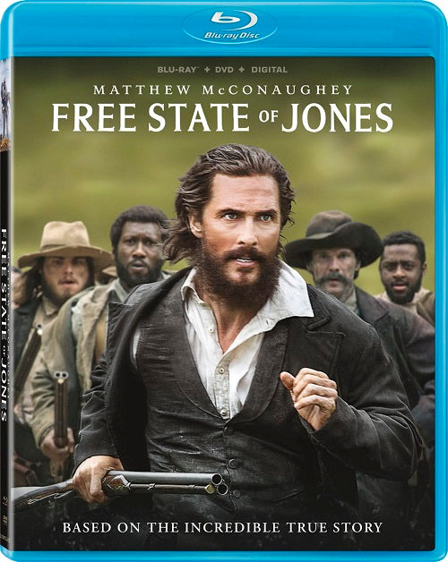 Free State Of Jones (Matthew McConaughey) New Blu-ray + DVD + Digital