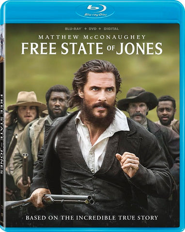 Free State Of Jones (Matthew McConaughey) New Blu-ray + DVD + Digital