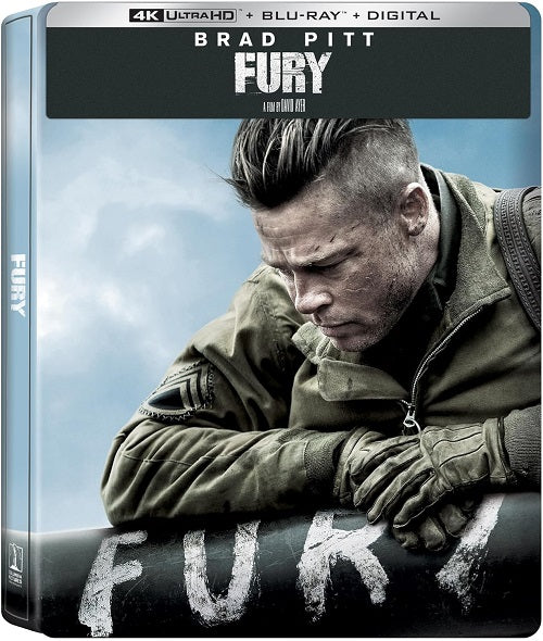 Fury (Brad Pitt Shia LaBeouf) 4K Ultra HD Blu-ray + Digital Steelbook Presale