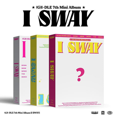 (G)I-Dle I Sway Random Cover G I Dle New CD + Sticker + Booklet +Book + Photo