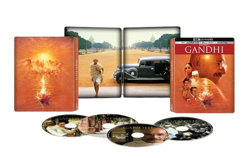 Gandhi Limited Edition New 4K Ultra HD Blu-ray + Steelbook Box Set Presale