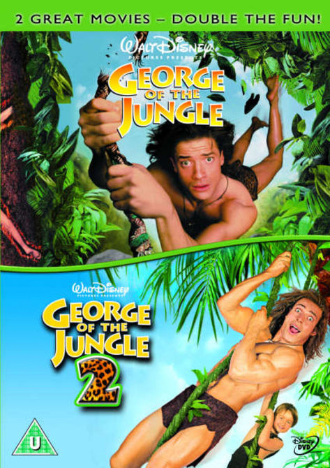 George of the Jungle 1 + 2 One Two (Brendan Fraser) New Region 4 DVD