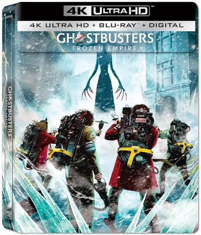 Ghostbusters Frozen Empire New 4K Ultra HD Blu-ray + Steelbook + Digital