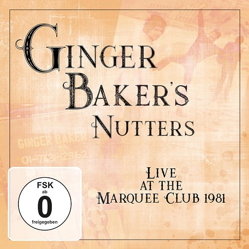 Ginger Baker's Nutters Live at the Marquee Club 1981 Bakers 2 Disc New CD + DVD