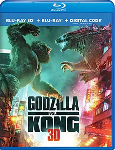 Godzilla Vs Kong (Alexander Skarsgard Rebecca Hall) New 3D + Blu-ray + Digital