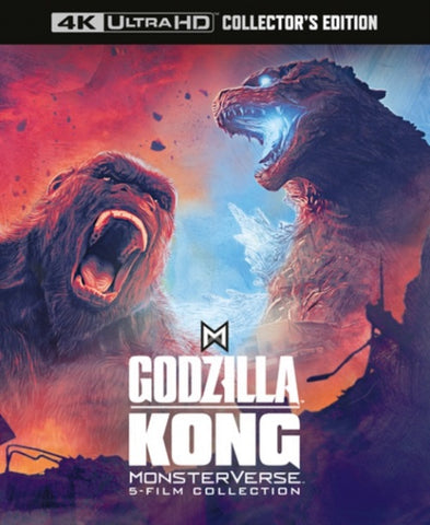 Godzilla X Kong Monsterverse 5 film Collection New 4K Ultra HD Region B Blu-ray