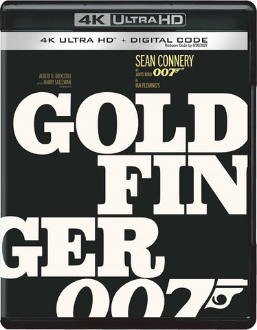 Goldfinger (Sean Connery Gert Frobe) New 4K Ultra HD Blu-ray + Digital Presale
