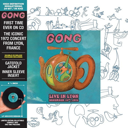 Gong Live in Lyon 1972 Collectible Deluxe Limited Special Edition 2 Disc New CD